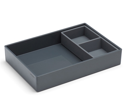 Tray Combo - Dark Gray Dorm Storage Solutions Dorm Essentials