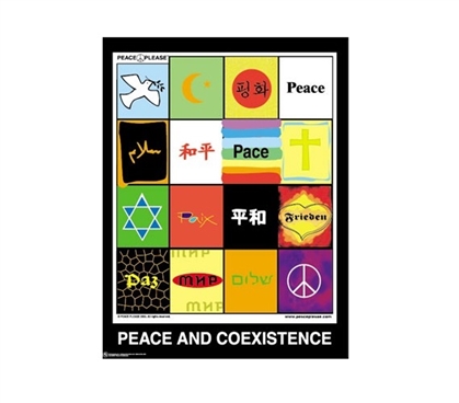 Peace and Coexistence Dorm Room Poster Wall Decorations for Dorms College Supplies Dorm Room Decor