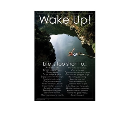Wake Up!! College Poster Wall Decorations for Dorms College Supplies College Wall Decor