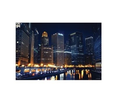 Chicago Nights Poster for Dorm Rooms Dorm Room Decorations