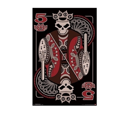 Five Finger Death Punch - 5 Card Dorm Room Poster Dorm Room Decorations