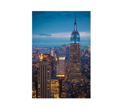 Empire State at Night College Poster Dorm Room Decorations Dorm Room Decor