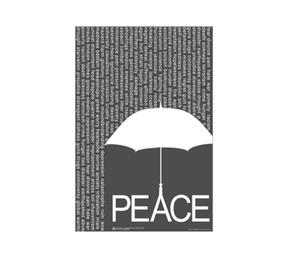 Peace Umbrella Cool Posters for Dorm Rooms Wall Decorations for Dorms College Wall Decor