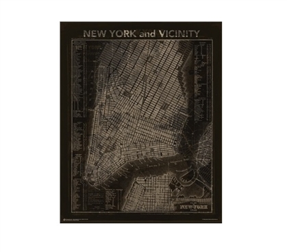 Vintage NYC Map Dorm Poster Dorm Room Decorations Must Have Dorm Items