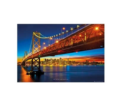 Bay Bridge San Francisco College Poster Dorm Room Decorations Dorm Room Decor