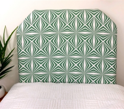 Boho College Bedding Twin Size Headboard for Dorm Bed Dimensions Twin XL Headboard Green Dorm Bedding