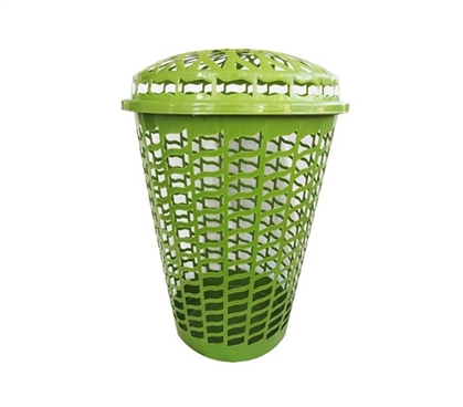 Cool Green Color - Tall Round Laundry Hamper - Green - Needed For Wash In College