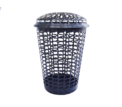 Essential For College Laundry - Tall Round Laundry Hamper - Black - Cheap Laundry Supplies