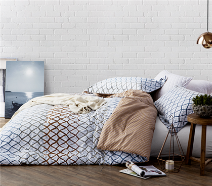 Dorm Essentials Twin XL Comforter Set Patterned Dorm Room Bedding