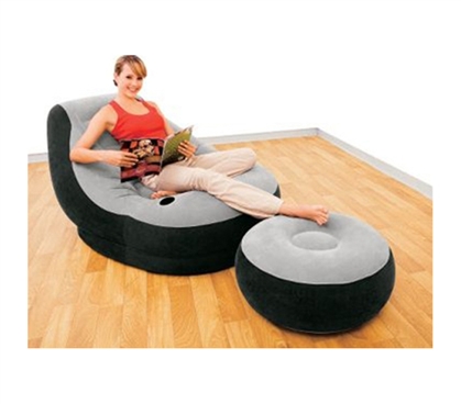 Cool And Comfortable - Ultimate Dorm Lounger & Foot Rest - College Dorm Room Furniture