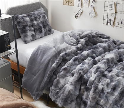 Beary Soft - Coma Inducer Twin XL Comforter Set - Glacier Black Bear
