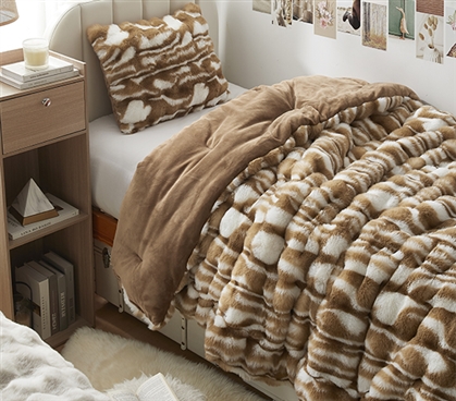 Oh Deer - Coma Inducer Twin XL Comforter Set - Fawn Brown