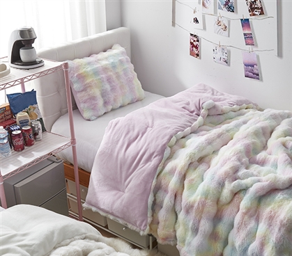 Sherbert Scoops - Coma Inducer Twin XL Comforter Set - Rainbow Sprinkles