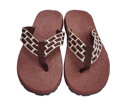 Keeps Your Feet Off The Dirty Ground - Cushion-Relax Shower Sandals - Brown Reggae