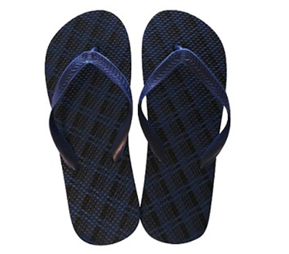 Cheap Sandals That College Guy's Will Like - Dark Blue Criss-Cross - Shower Sandal