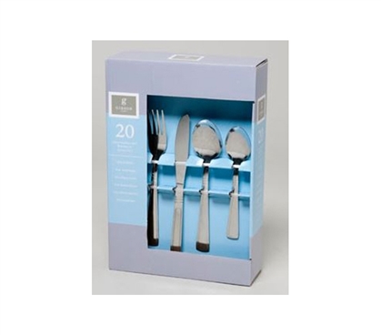 Stainless Steel Flatware Set - 20 Pieces