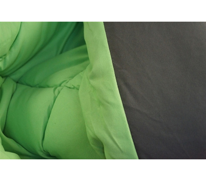 Granite Gray/Lime Green Reversible College Comforter - Twin XL