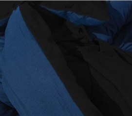Black and Blue Full Comforter Set Guys Dorm Room Decor Reversible Bedspread Extra Long Bedding