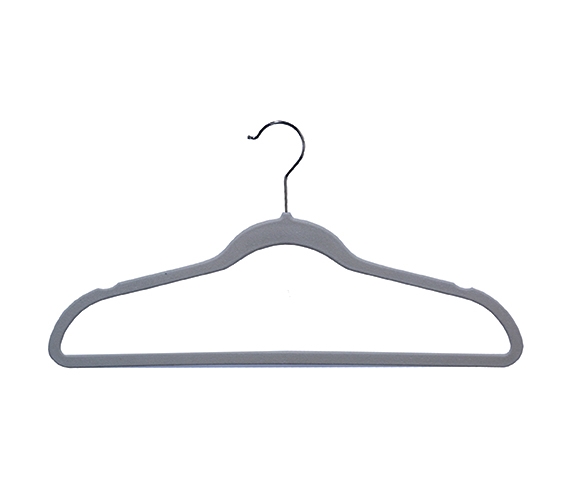 College Dorm Life Essentials - Ultra Thin Soft Grip Hangers - Pack of 25  Gray Velvet Hangers