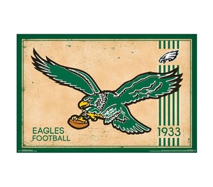 Philadelphia Eagles - Retro Logo (1933) Poster - Decorate Your Dorm Room