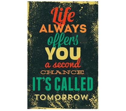 Decorate Your Dorm Room - Tomorrow Inspirational Poster - Best Items For College