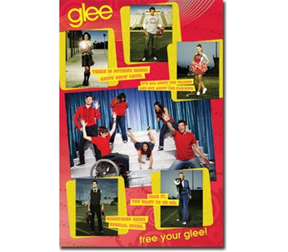 Musical Glee Poster For T.V. Show Fans