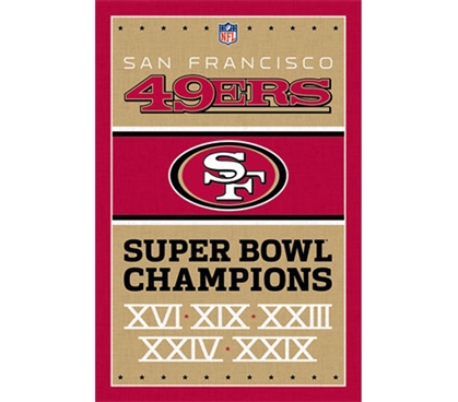 Sports Posters For Sports Fans - 49ers - Champions Poster - Decorate Your Dorm Room