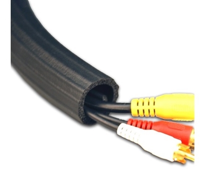 12' Flexible Cable Wrap - Black Must Have Dorm Gadgets Dorm Essentials