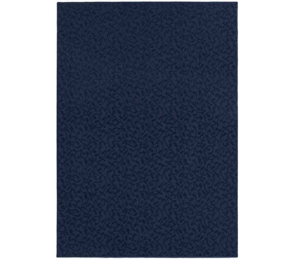 College Decorations For Cheap - College Ivy Rug - Navy Blue - Floor Decor For College Dorms