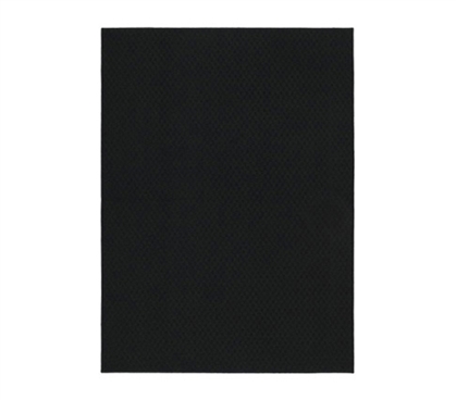 Make Your Dorm Room Look Better - Standard Black Dorm Rug - 5 x 7 - Rugs Bring Comfort And Character