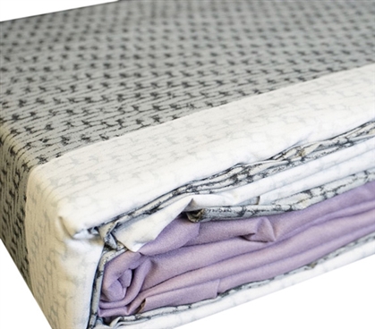 Orchid Frost Twin XL Sheet Set Dorm Essentials Twin XL Bedding