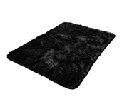 Softest Floor College Plush Rug - Black Dorm Decor Supplies