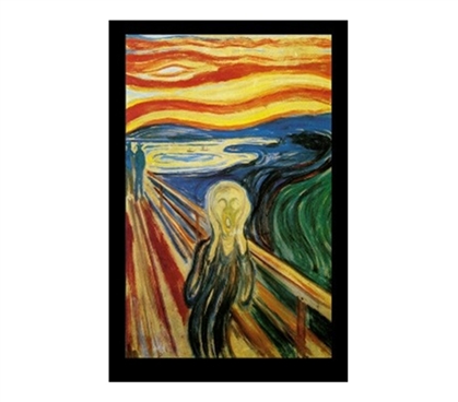 Edvard Munch Scream College Dorm Poster unique fine art The Scream dorm room decorating poster for college students