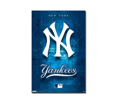 Great For Decorating Your Dorm - New York Yankees Logo Poster - Cool Sports Poster