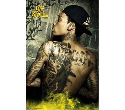 Dorm Room Essentials - Wiz Kalifa Wall Poster - Tats