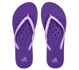 Showaflops - Women's Antimicrobial Shower Sandal - Violet/Lavendar