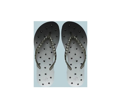 Showaflops - Women's Antimicrobial Shower Sandal - Ombre Stars Shower Flip Flops
