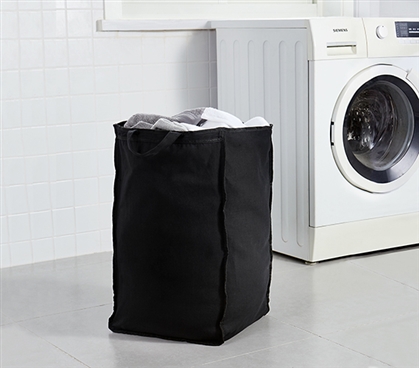 Black College Laundry Bag SuprimaÂ® Essential Durable Large Dorm Room Laundry Accessory