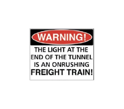 Buy College Supplies - Warning Freight Train - Tin Sign - Wall Decor For Dorms
