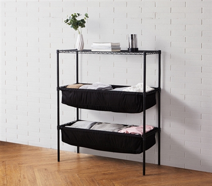 Suprima Shelf Supreme - Bin Style - Black