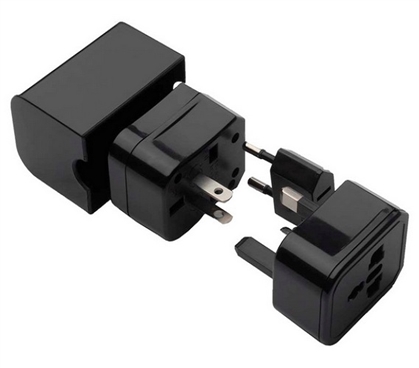 4-In-1 International Travel Plug Adapter Cube Dorm Essentials