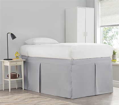 Tailored Dorm Sized Bed Skirt - Alloy