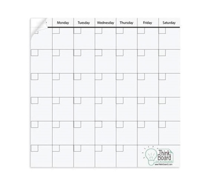 Extra Large Think Board Calendar - 50" x 50"