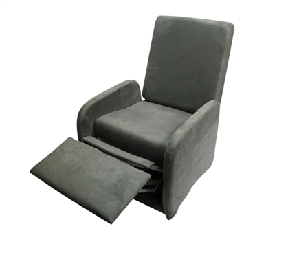 Charcoal Gray College Recliner Soft Dorm Seating