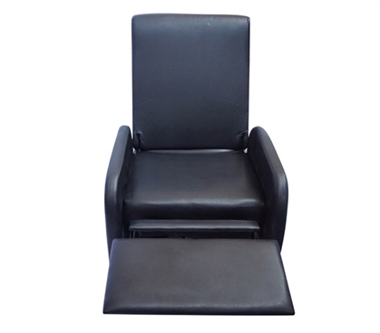 The College Recliner (Folds Compact)  - Black College Supplies Dorm Supplies Dorm Furniture