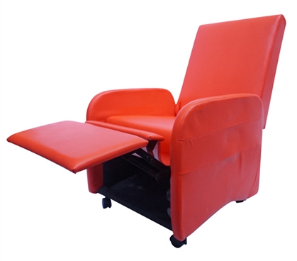 The College Recliner (Folds Compact) - Red Dorm Furniture Dorm Essentials