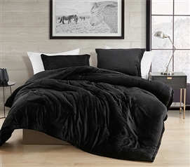 Neutral College Bedding Essentials for Freshmen Affordable Black Dorm Comforter Set Twin XL