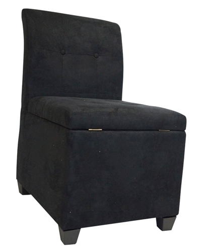 DormCo Plush & Extra Tall Club Chair, Multiple Colors, Black