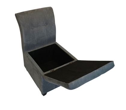 The Original Ottoman Chair (2 in 1 Storage Seat) - Smoke Gray