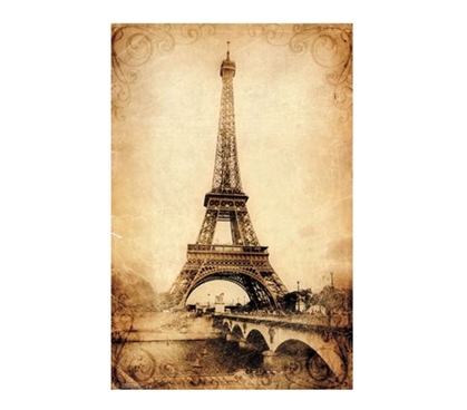 Shop For College - Eiffel Tower â€“ Rustic Poster - Items For College Students